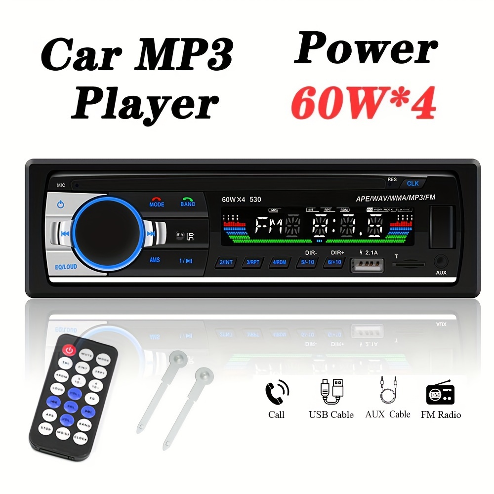 

New 4 X 60w Car Radio Stereo Mp5 Player Single Din Dual Usb Hands-free Car Stereo Support Mp3/usb Lcd Display With Remote Control