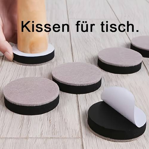 4 stück verdickte tischbein-erhöhungen - leise, verschleißfeste möbelfüße für sofas & betten