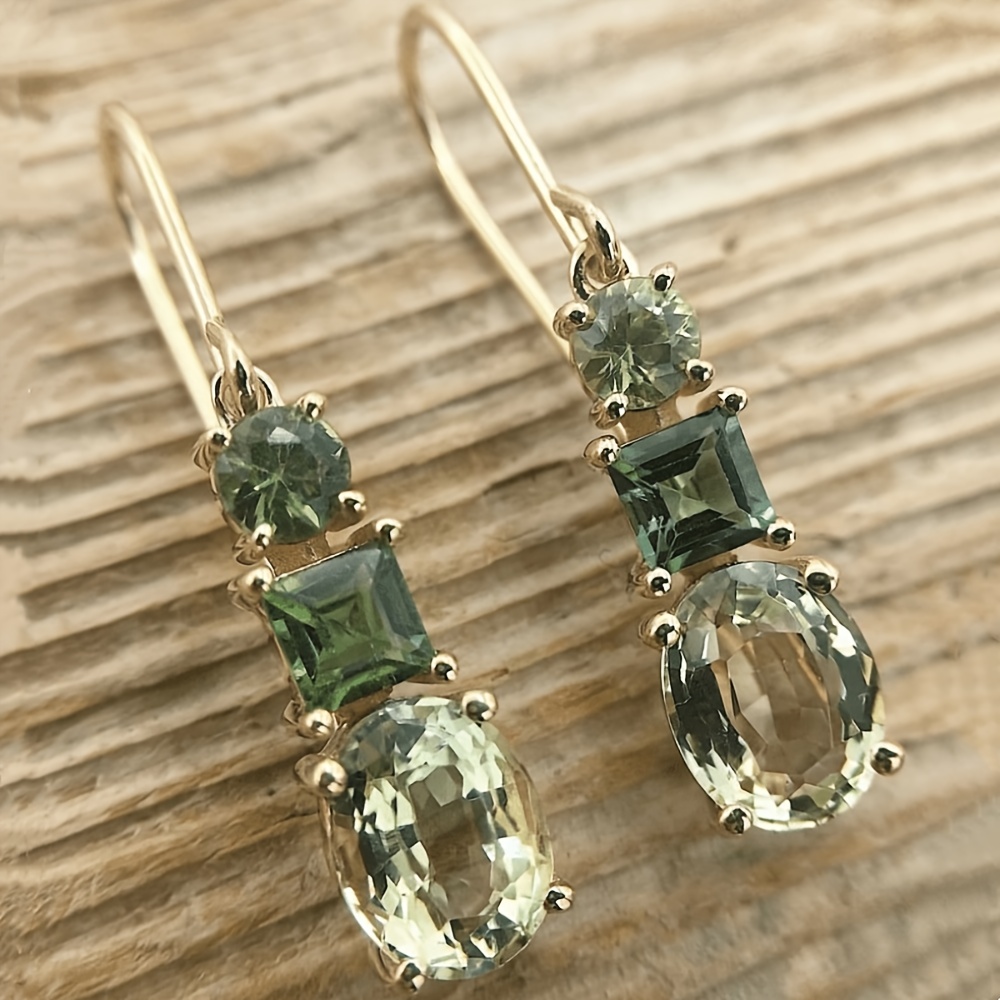 TEMU A Pair Of Vintage Bohemian Style Earrings, Versatile Dangle Earrings, For Teenager
