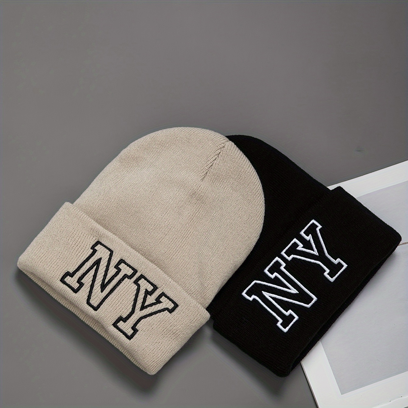 

2pcs Hat For Women And Men Knitted Hat Hat Cap Men Women Cap Hat Unisex