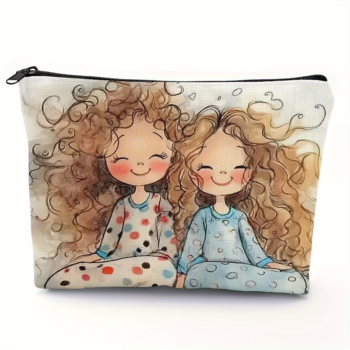 

' Makeup Bag - Spacious & Portable Cosmetic , For & , Polyester