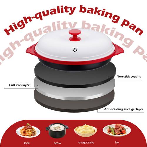 item picture covered baking tray and crisping dish allowing you to fry and in the microwave a microwave kitchen tool for grilling heating and cooking dishes baking utensil and tool
