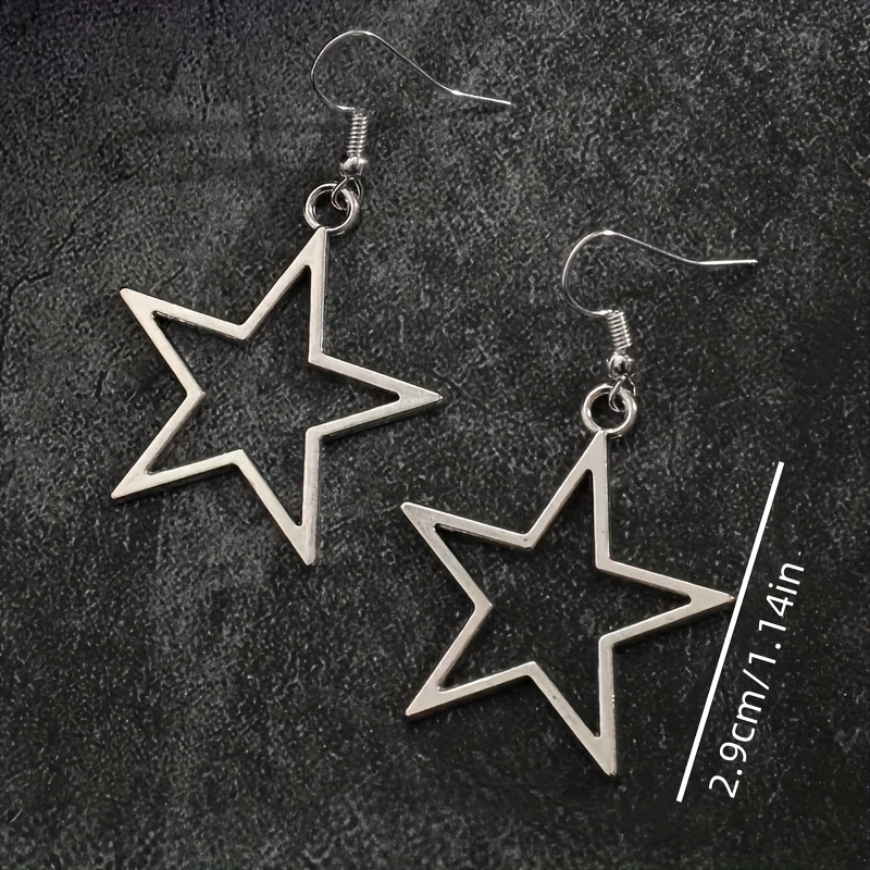 Women's Star-shaped Hollow Pendant Earrings — Vintage Gift