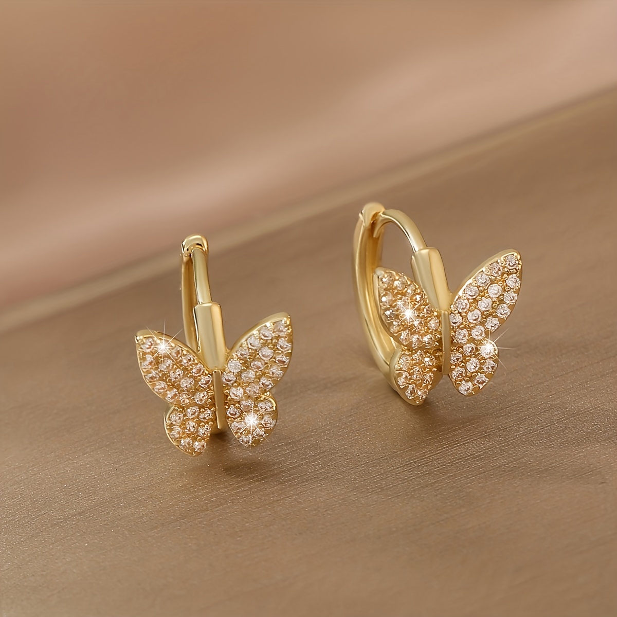luxurious hoop earrings sparkling Temu Oman