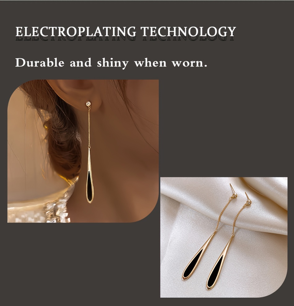 elegant french inspired tassel earrings for women 925 sterling silvery hypoallergenic     special occasions banquets 3 grams details 2