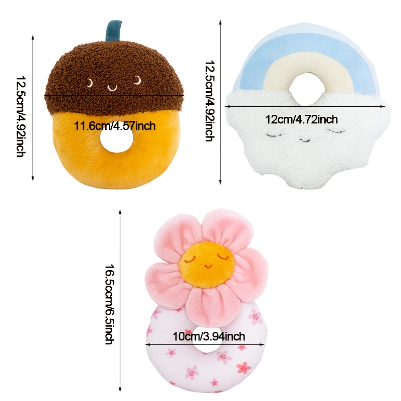 Plush Baby Soft Rattle Toys