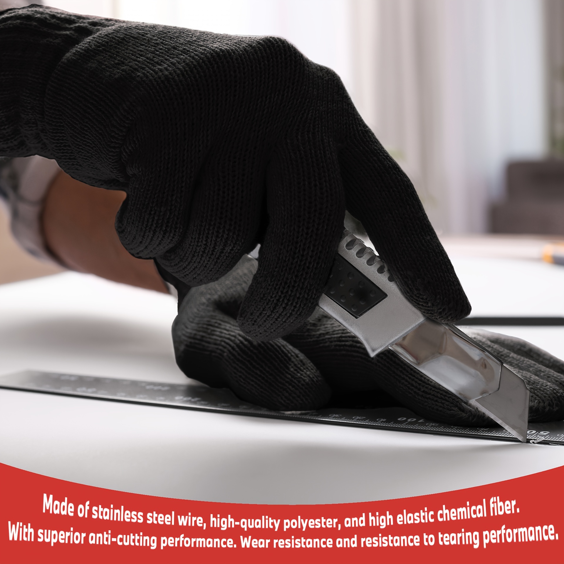 Cut Resistant Gloves - Ambidextrous, Food Grade, High Performance