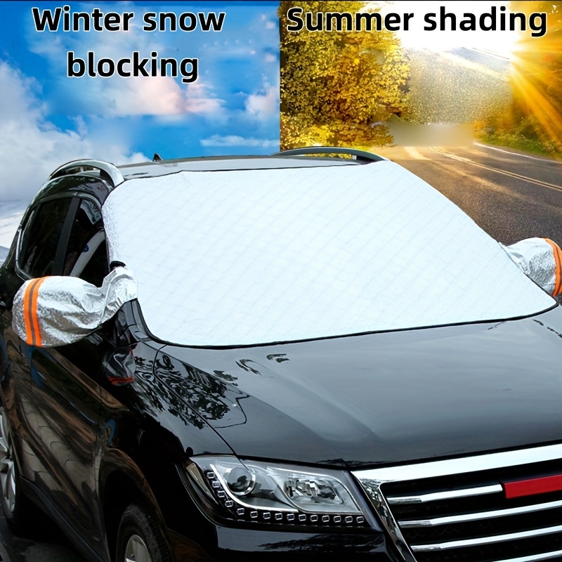 

Car Windshield Cover - Snow & Sun Protection, Anti-theft