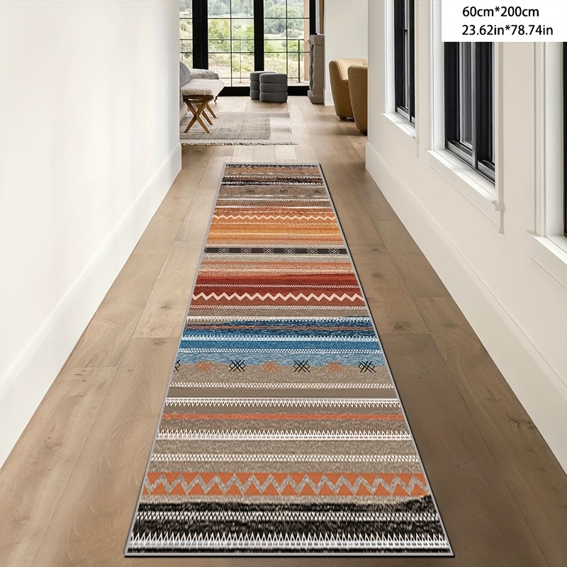 TEMU Geometric Striped Rugs Area Rugs, Striped Rugs, Soft Rugs Old Vintage Rugs, Indoor Non-slip Rugs, Room Bedroom Dining Room