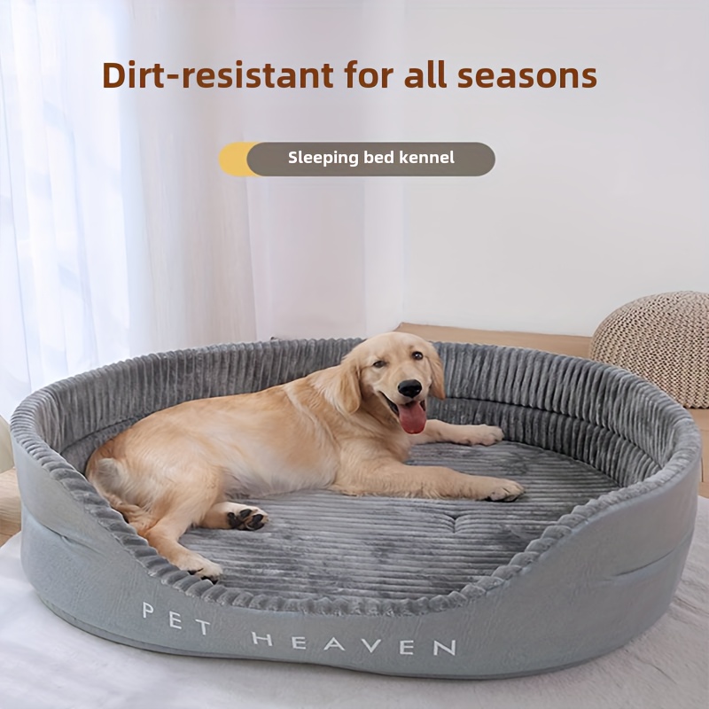 

Dog Bed Suitable For Medium And Large Dogs, Washable Deluxe, Double Side Optional, High And Low Side, All Seasons