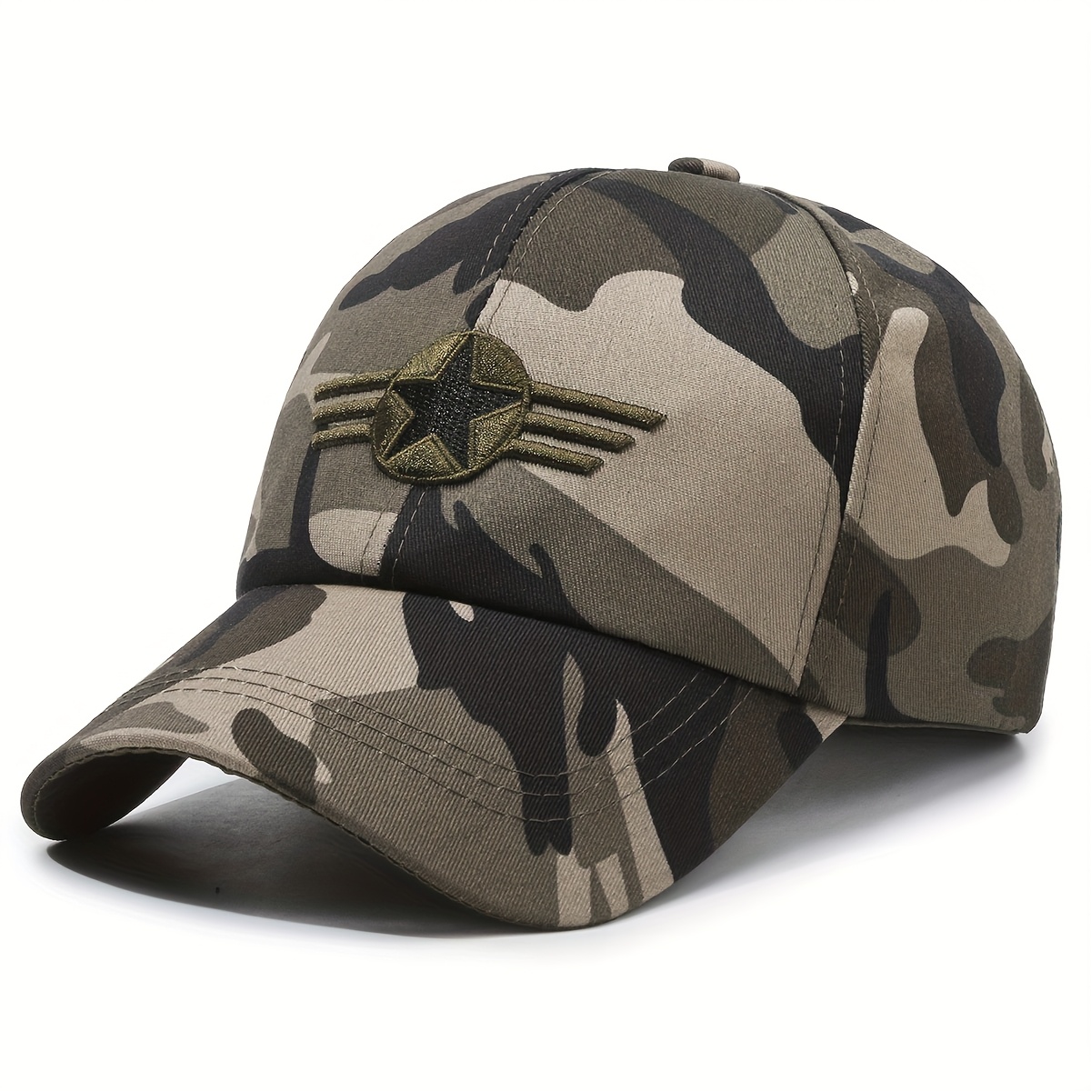 women's adjustable breathable baseball cap star camouflage Temu