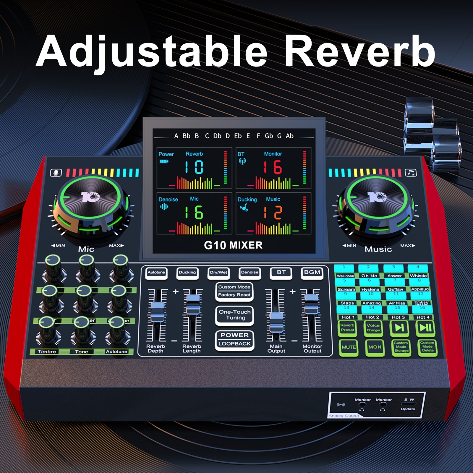 g10 professional   kol singing gaming dj   controller equipment studio professional recording electronic music mixer power karaoke machine   dynamic condenser wireless microphone portable microfono