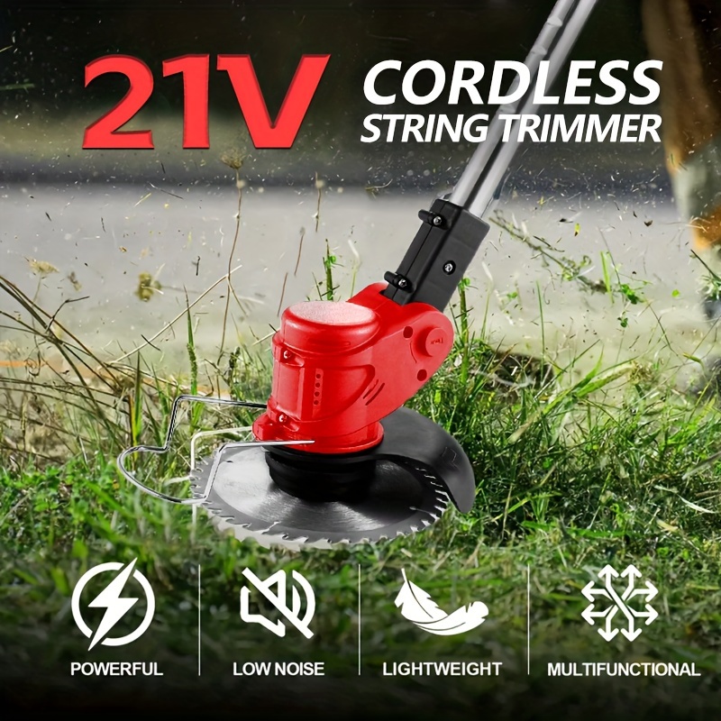 

Cordless Lawn Mower, Battery Powered, 3-in-1 Home Cordless Electric , And .0ah Li-ion Batteries, Retractable String Trimmer, Edger, Electric Lawn Tool For Yard, Lawn, Garden