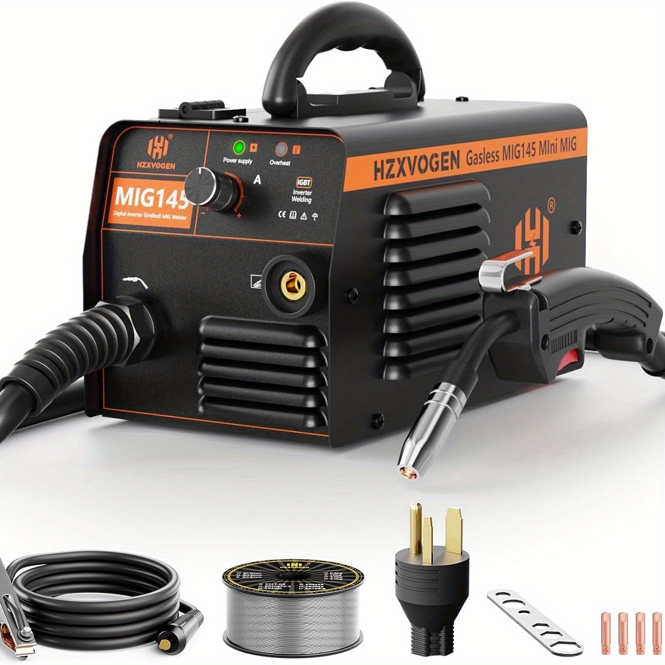 Amico MIG-130A, 130 Amp MIG/Flux Cored Welder, 80% Duty Cycle, 110/230V Machine
