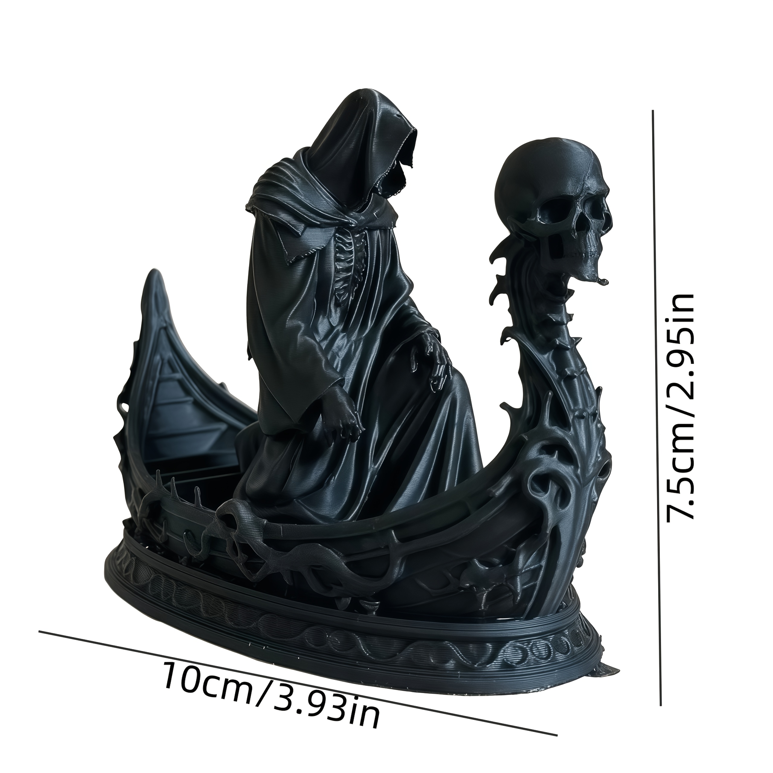 Image of Charon Ferryman Statue, Ship Sculpture, Gothic Death God Decor, Ferryman Carving, Dark Mythology Home Ornament, Easter/birthday Gift Souvenirs, Etc