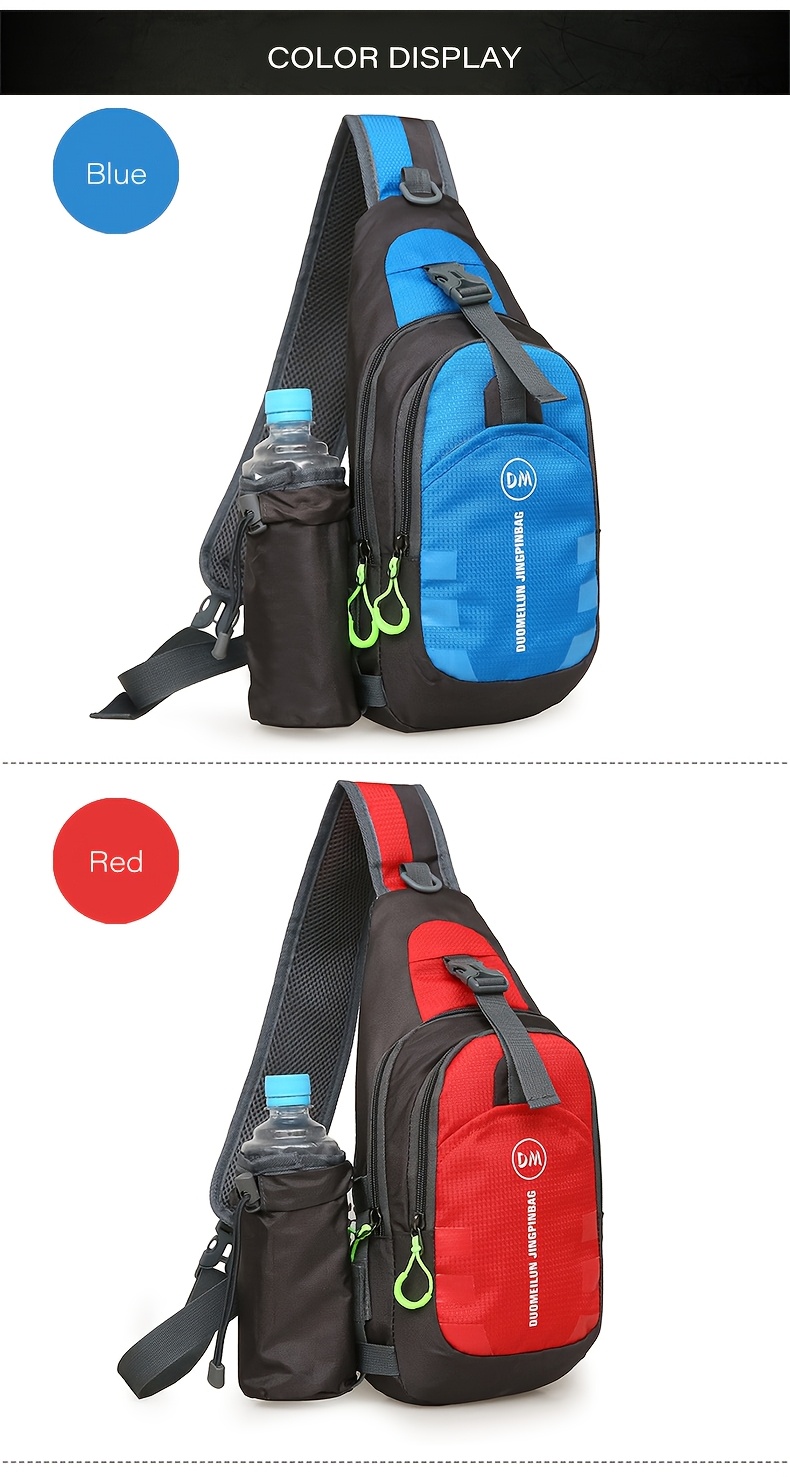 [eonothem Sling Bag] eonothem Unisex Chest Sling Bag | Large Capacity, Adjustable Strap, Zipper Closure, Multiple Colors - Compact Crossbody Bag for Gym, Commuting & Travel