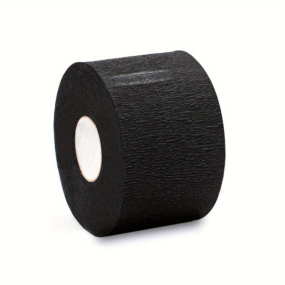 E-shop Einweg Friseur Nackenstreifen Nackenpapier Tissue Rolle für Salon Haarschneiden Styling Schwarz