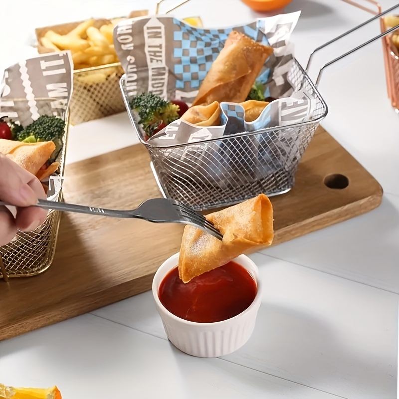 5pcs Heavy-Duty Stainless Steel Frying Basket Set