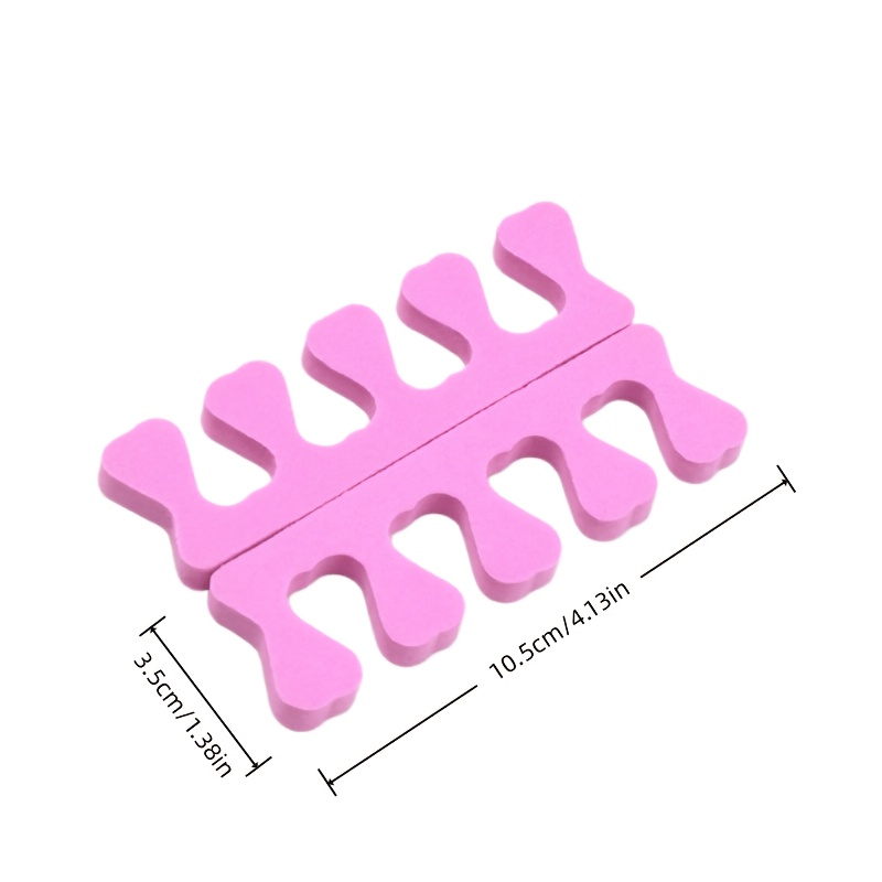 4pcs Heart-Shaped Nail Art Finger Separators for Polish Application