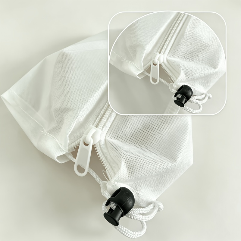 TEMU Housse de protection contre pour arbre d'extérieur blanc, tissu non tissé épaissi, au froid et au vent, avec cordon de serrage et fermeture