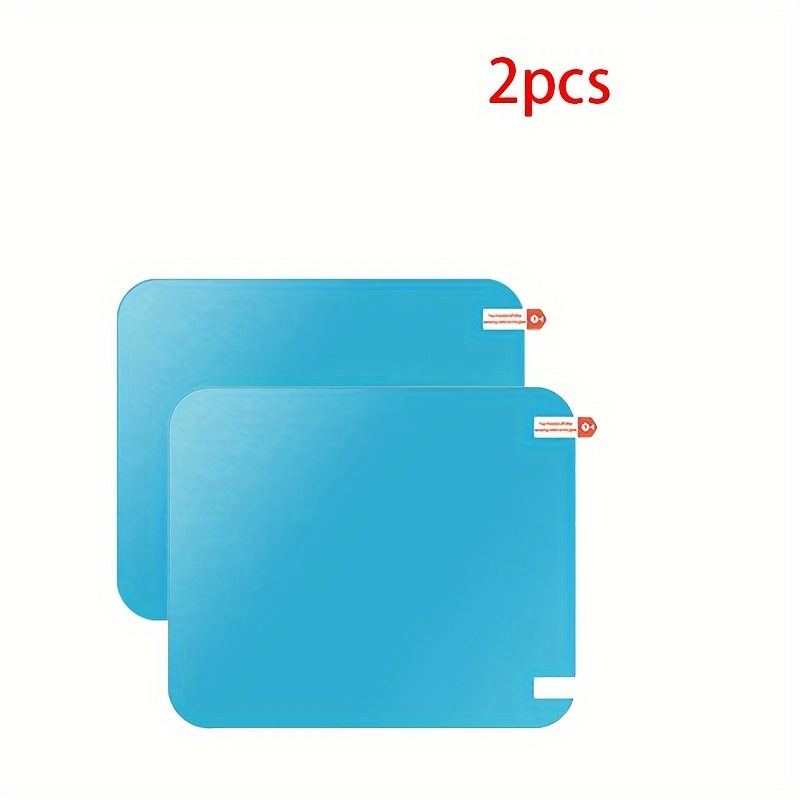 TEMU 2pcs/4pcs Car Rearview Mirror Film, Anti-rain, , Waterproof, , Transparent Nano Coating, Universal Transparent Film Accessory, Pvc Material