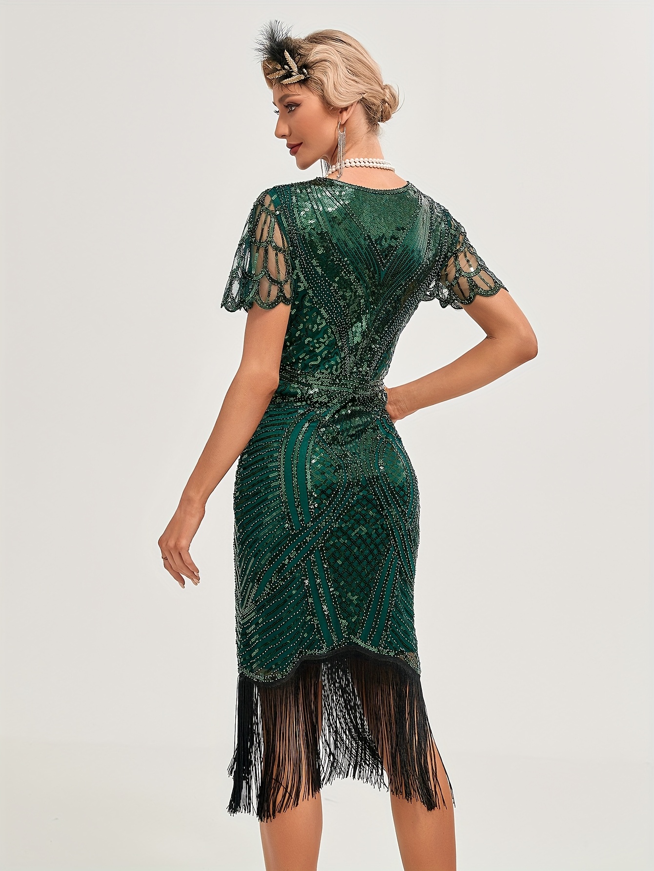 plus size plus size 1920s vintage sequin dress party - Temu Poland