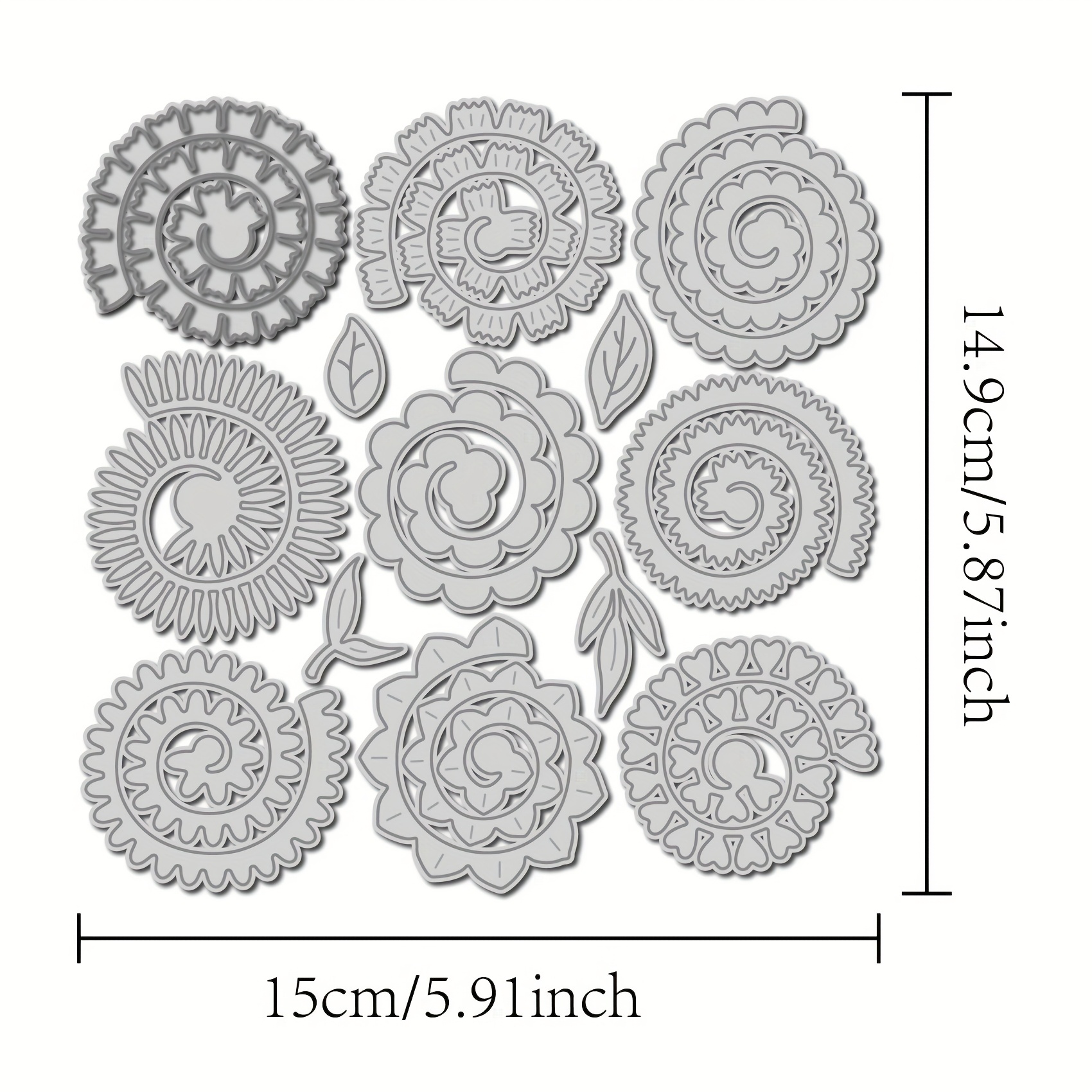3d Metal Cutting Dies For Card Making Beautiful Flowers Die Cuts For Scrapbooking Paper Crafts