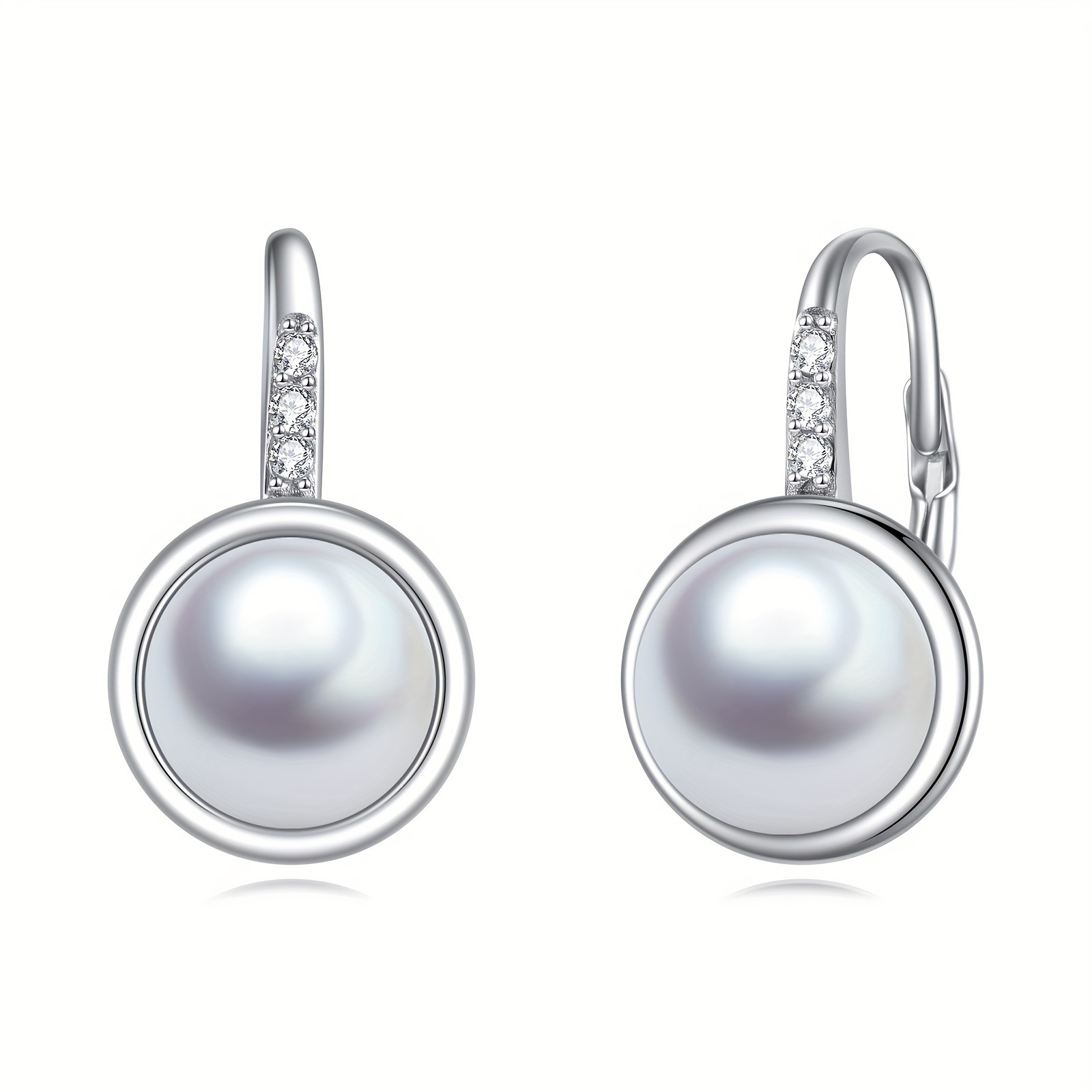 pair of earrings 925 sterling silvery set with zirconia earrings jewelry mothers day birthday gift for women   Product details 2