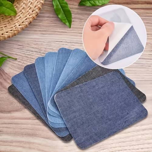 10 stück heißklebe-patches für die pflege und dekoration von jeans, ,