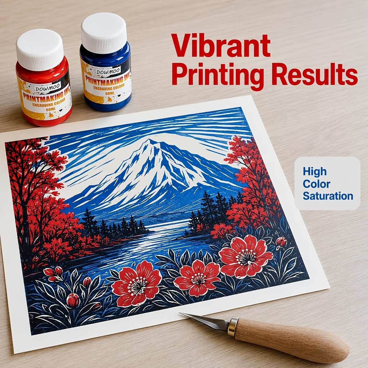 6-Color Printing Ink Set, 60Ml Each