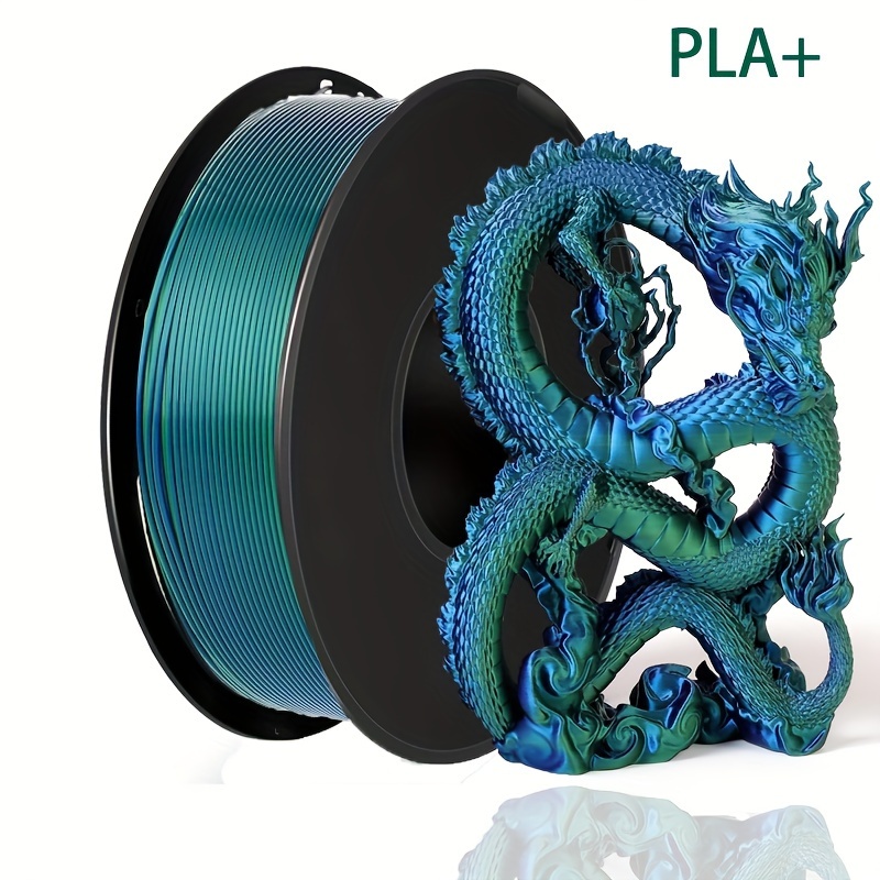 

Lot de Filaments pour Imprimante 3D - PLA+, 1.75mm, Bleu Vert, -0.03mm, 200g/0.44lbs pour d' 3D de Haute Qualité, Conceptions Complexes | Effet | de la Texture