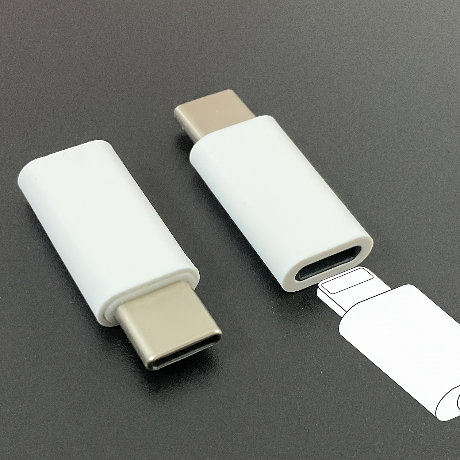 for   lightning to usb c adapter for lighting to usb c adapter charging for iphone 16 15     support data transfer and charging 2pack