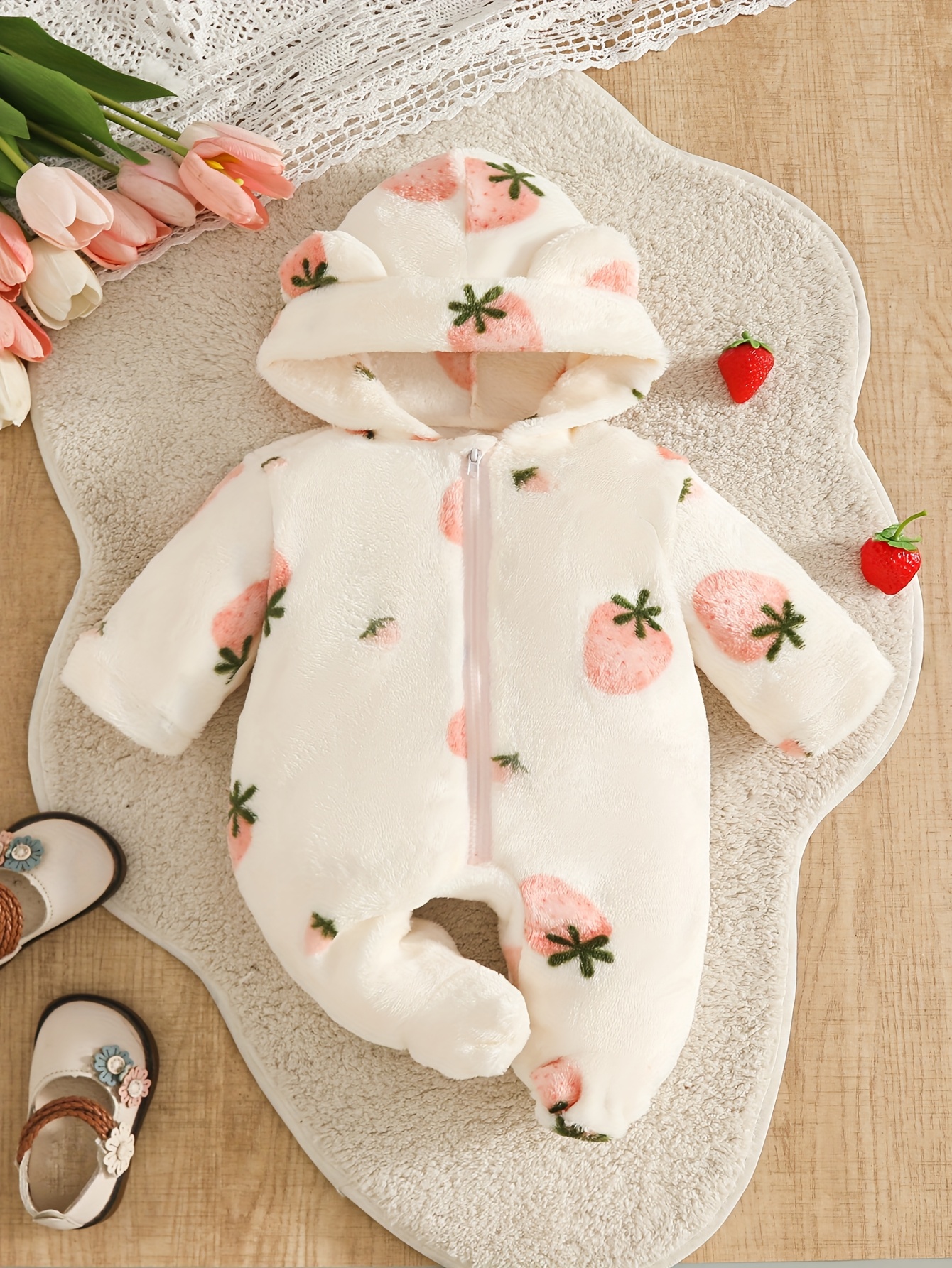 baby girl winter rompers sold on Temu Australia
