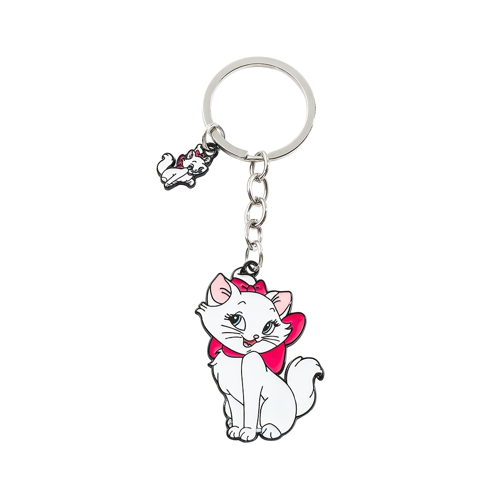 E-shop Disney Cartoon Animation Marie Katze Schlüsselanhänger, Exquisite und elegante Dekoration Anhänger geeignet für den täglichen Gebrauch,