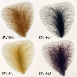 full lace invisible body hair armpit hair chest hair mustache for men and women 12pcs sticky tapes