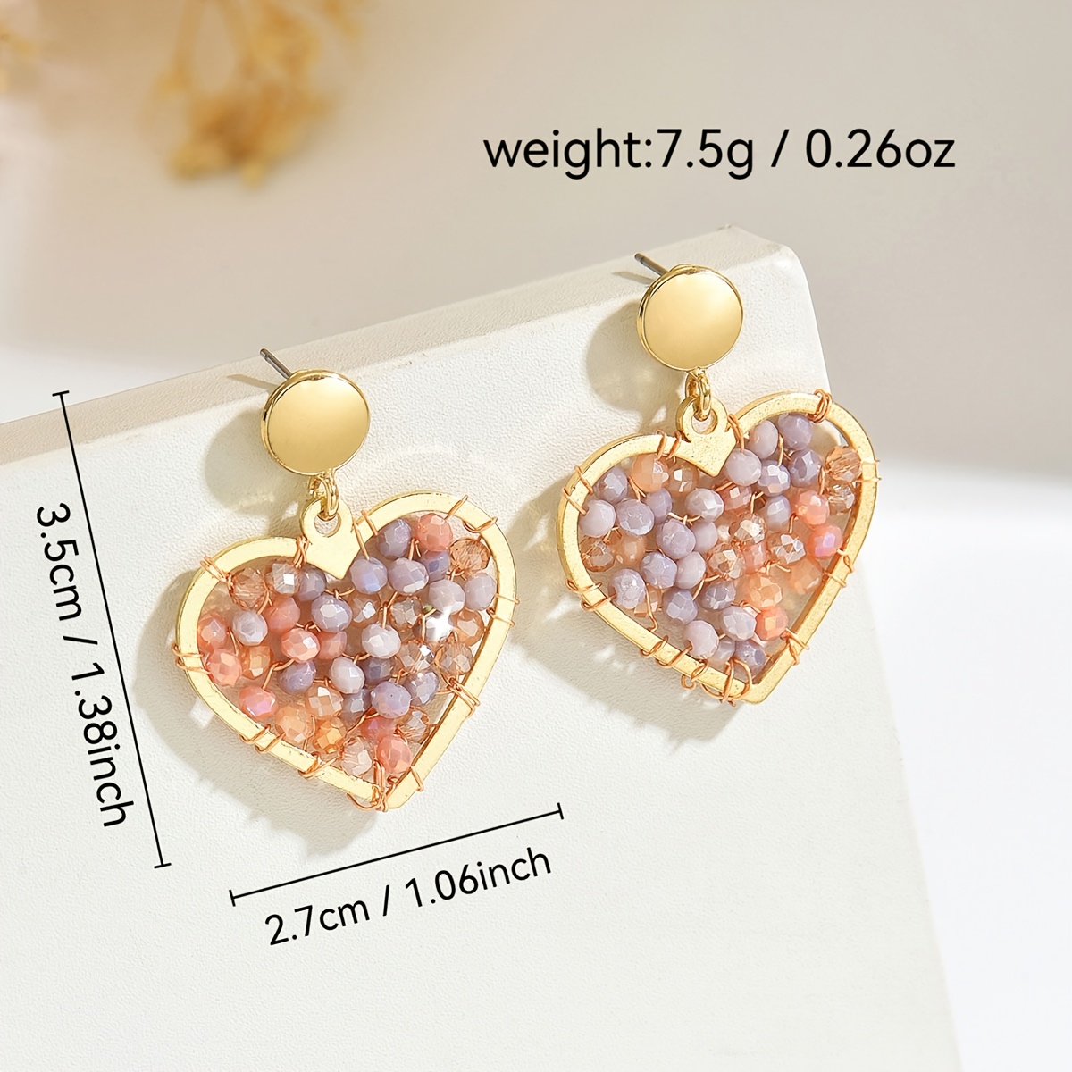 Women's Handmade Beaded Drop Earrings, Bohemian Style