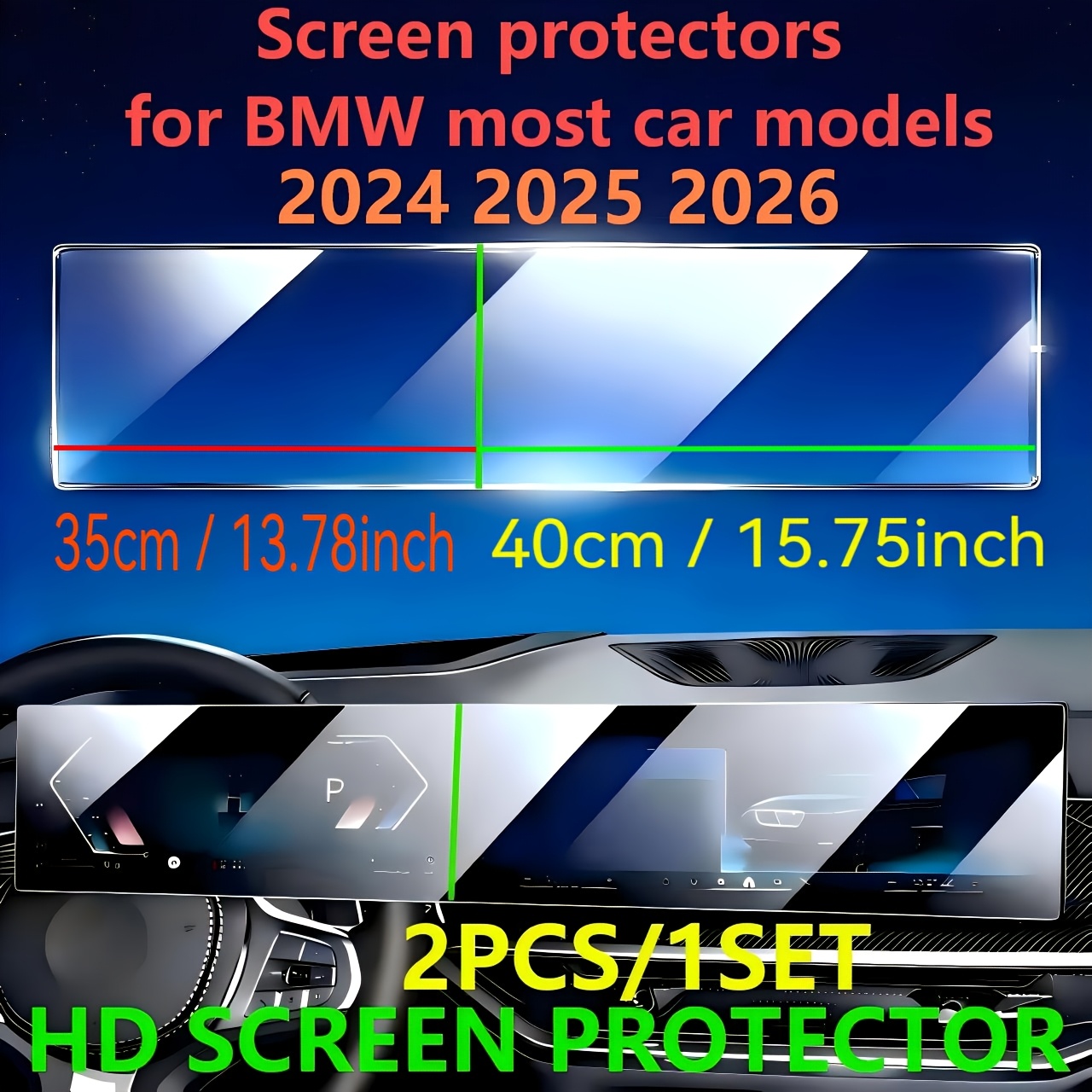 TEMU For 4 5 7 X3 X5 X6 X7 I3 I4 I5 I7 M2 M3 M4 M5 2024 2025 2026 Idrive8 Screen Protector   Instrumet Screen Protector, 9h Touchscreen Protective