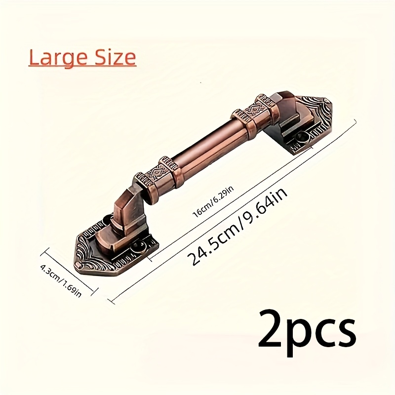 TEMU 2/4pcs - Poignées de style chinois moderne colorées, poignées élégantes pour portes, armoires et tiroirs