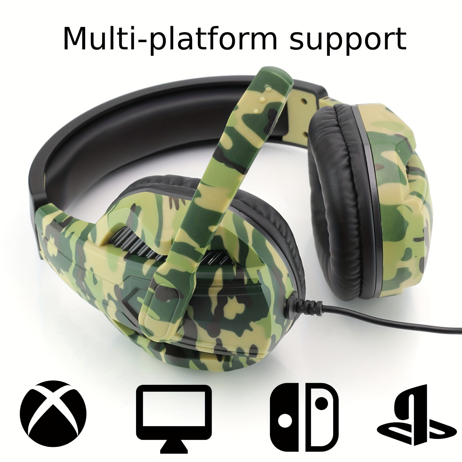 

3.5mm: Compatible Pc, Ps4, Ps5, Switch, One, And . Cancelling Over-ear Bass Headphone