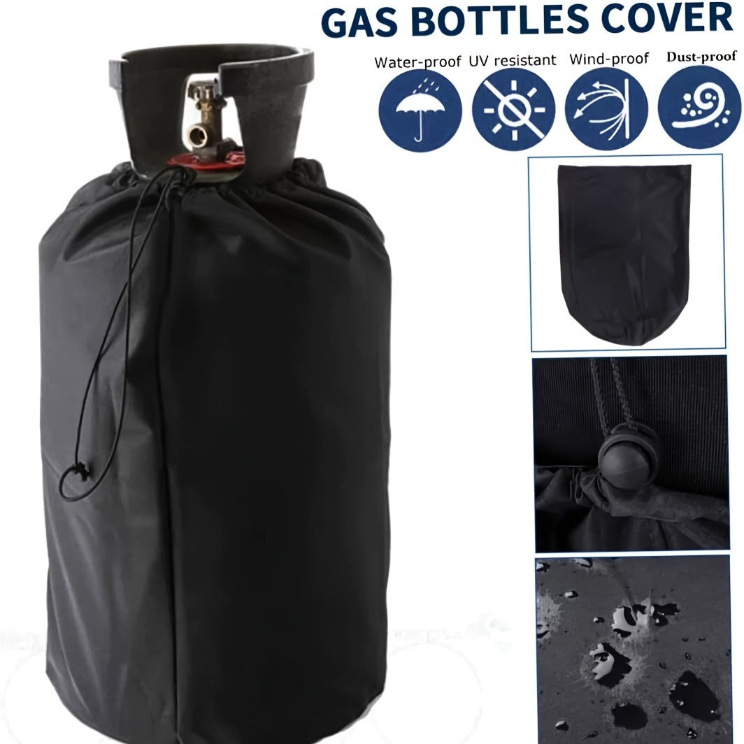 

1pc Propane Gas Bottle Cover, Outdoor Small Tank Protector, Gas Tank Cover For Outdoor Use, Waterproof Uv Resistant Dustproof, Durable Pc Material, Outdoor Supplies