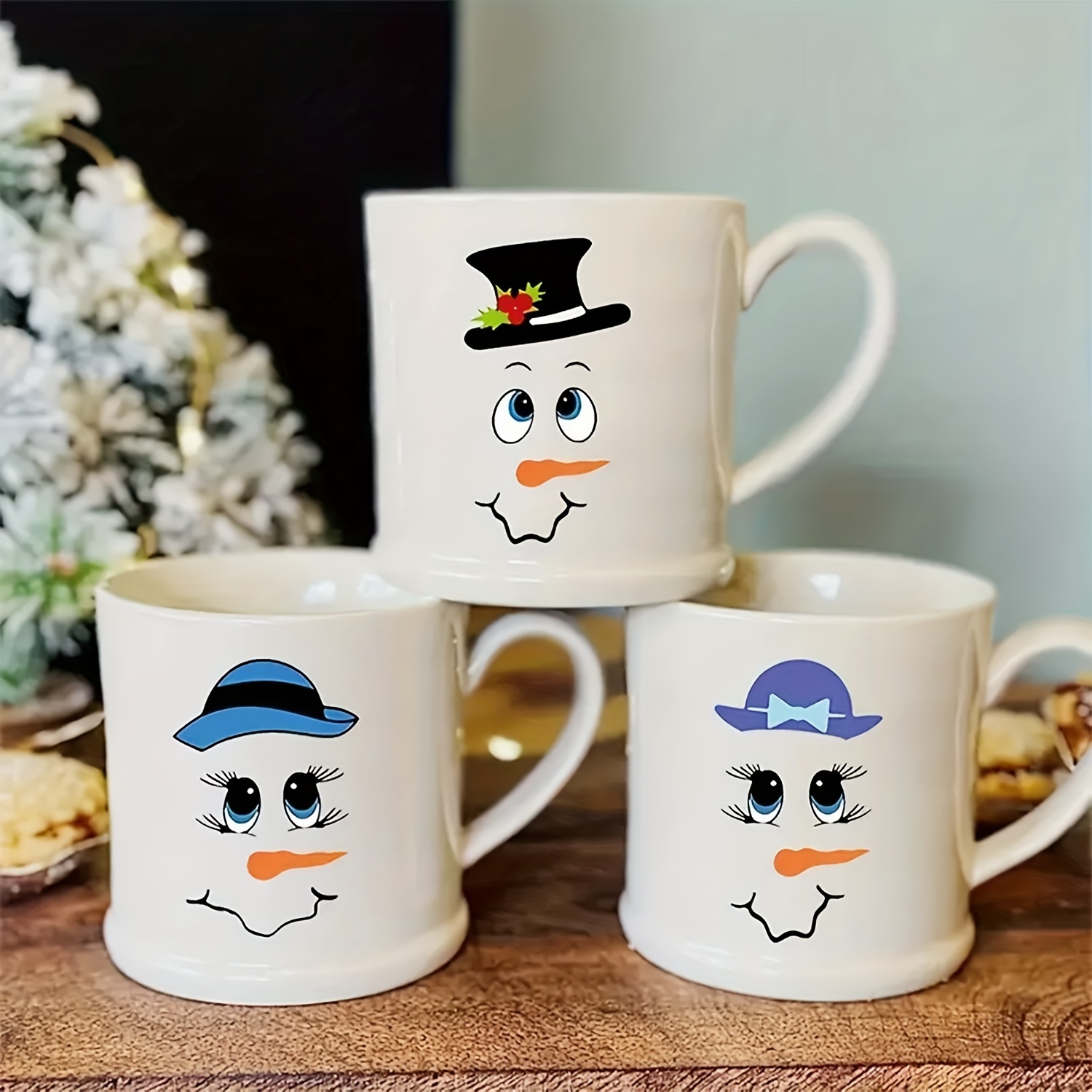 

150 Cartoon Snowman Pvc Stickers For Christmas Decoration, Suitable For Jars, Walls, Laptops, Refrigerator, Snowman Winter Theme Sticker Set