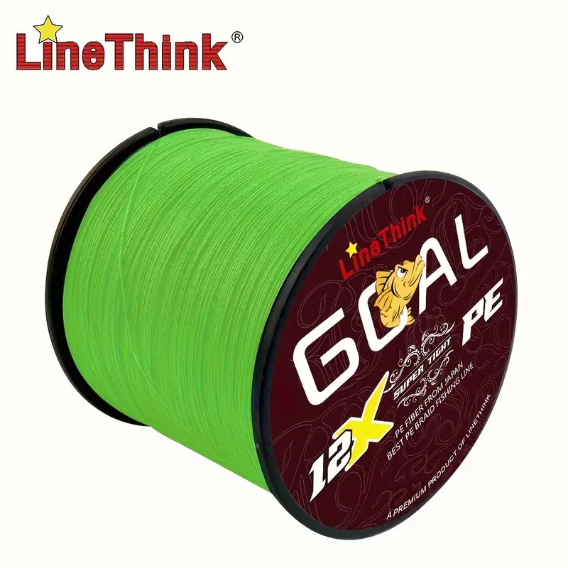 Goal /164yds 12 strand Fluorescent Green Braided - Temu