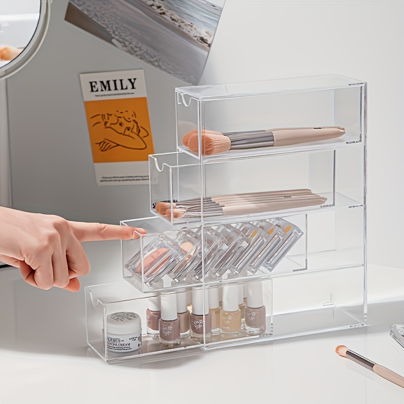 

1/2 Box Makeup Storage Box, Makeup , Desktop -out Storage Box, Jewelry Organizer Box