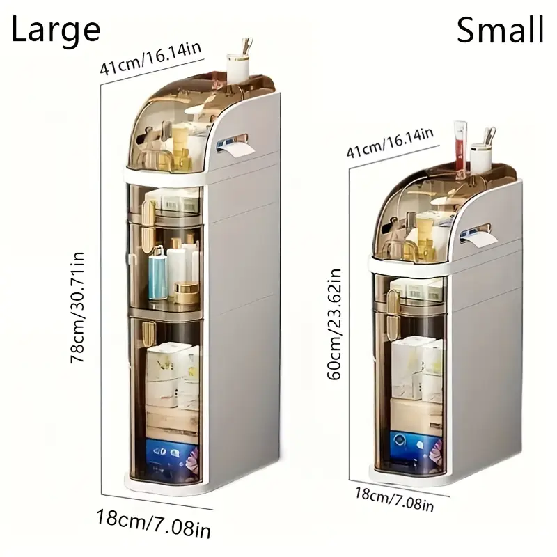 armário de armazenamento de 3/4 nível com de visualização - sem instalação requerida. organizador de casa de banho, cozinha, sala e quarto com design de . de armazenamento e durável. detalhes 3