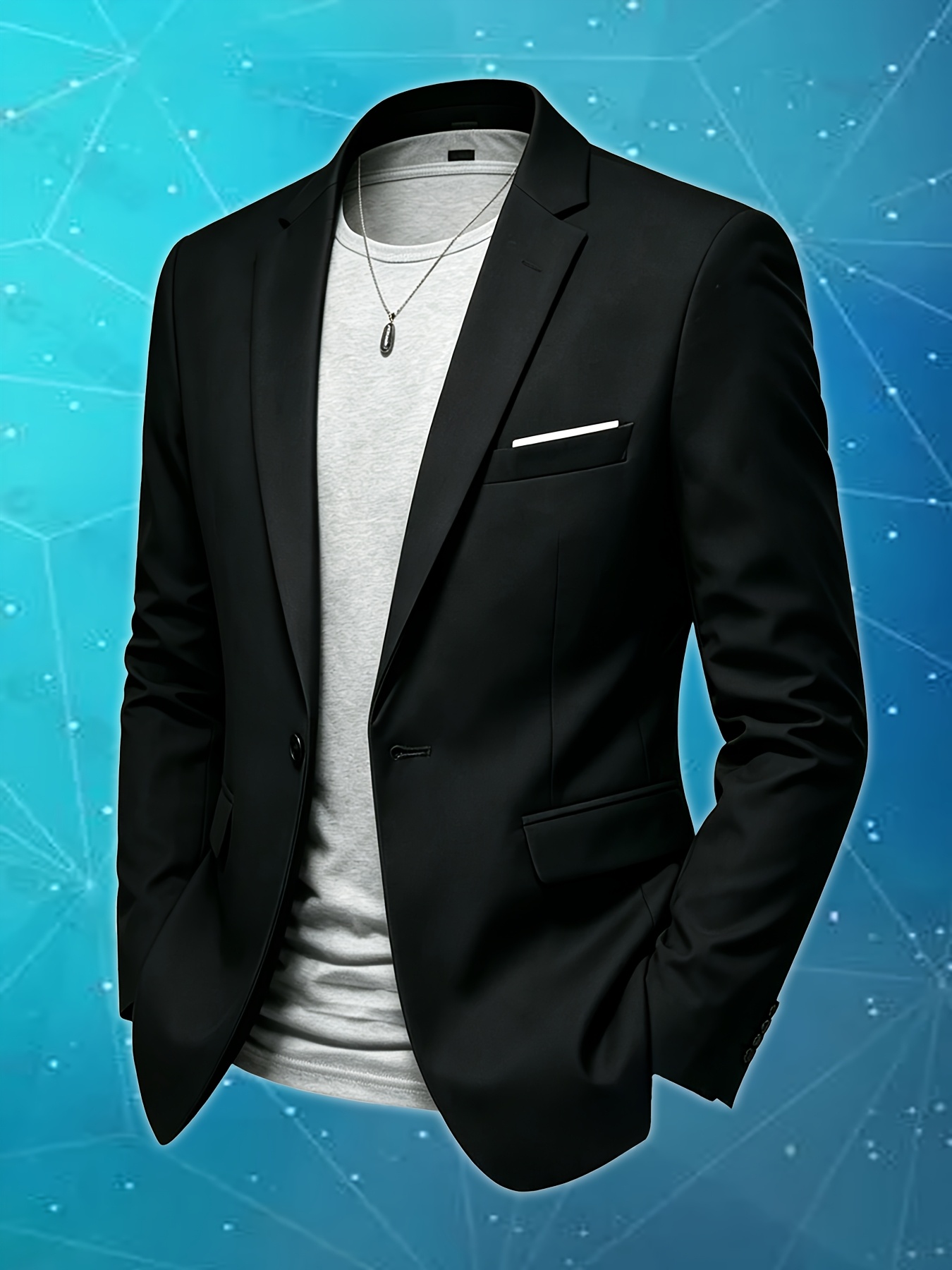a single lightweight business casual suit jacket for spring summer and autumn featuring a sleek   design stylish   and a     suitable for office work     and parties     jacket