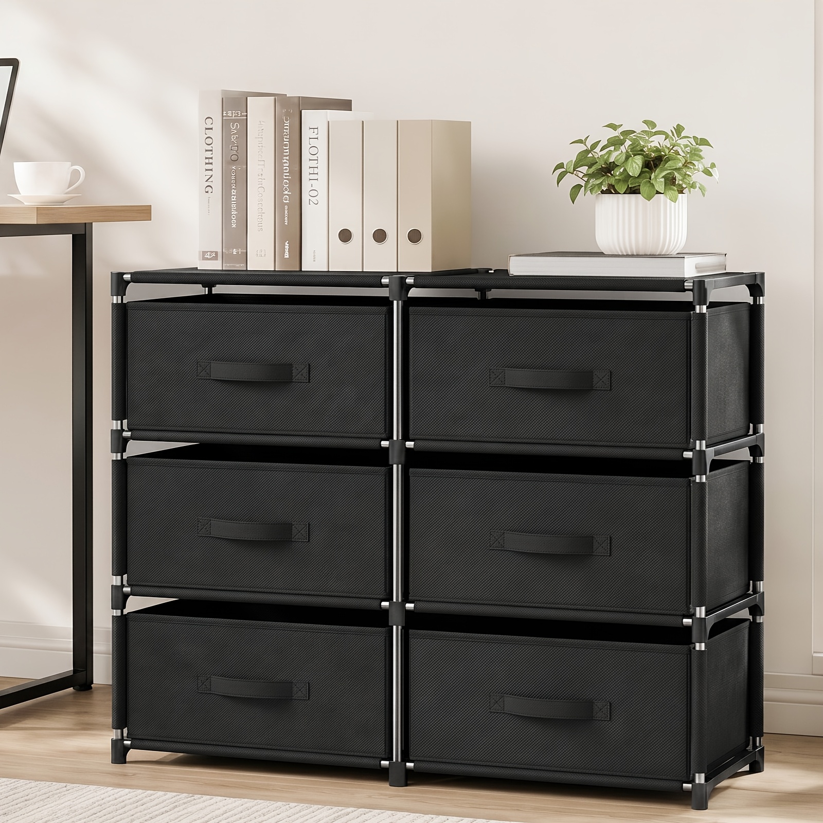 Multi-drawer Large Capacity Storage Chest Of Drawers, Storage Drawer Units With Heavy-duty , Removable Drawers & Easy-pull Handles, Storage Cabinet For Bedroom, Living Room & Entryway