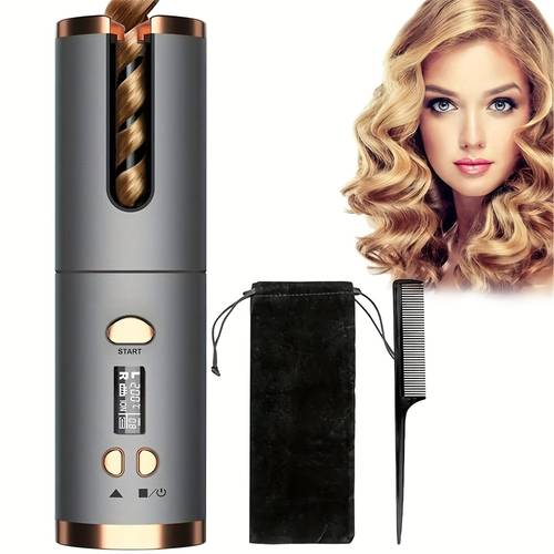 usb lcd wireless charging automatic portable curling iron smart home personal care appliance curling mini curler high a of colors from high cost performance a holiday surprise give to