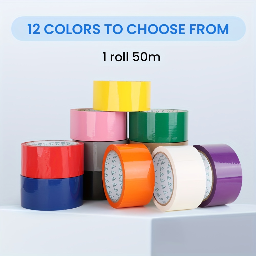 

1 Roll 50m Bopp Tape - High Adhesion Packaging Tape For Home, Factory, And School - Waterproof Pvc Material