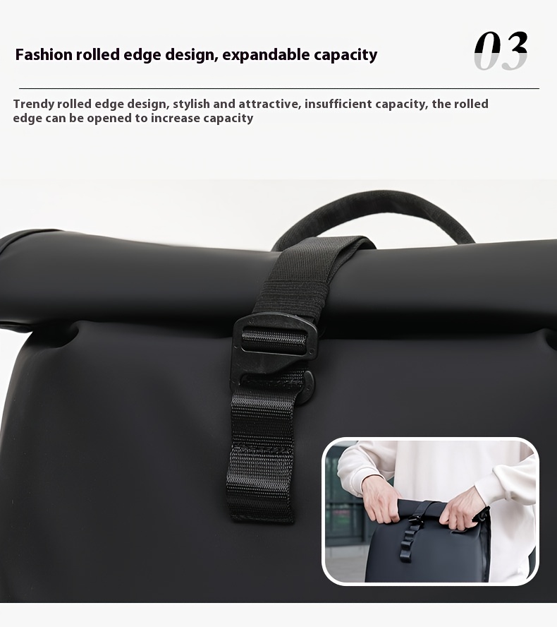 Men's Large Capacity Travel Backpack, Carry-On Backpack, Separate Laptop Compartment, Outdoor Sports Hiking Daypack for Casual Daily Use