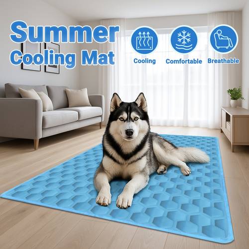 2026 upgrade summer pet cooling pad dog bed pet breathable mesh bed or dog cool and comfortable long suitable for small medium and large pets